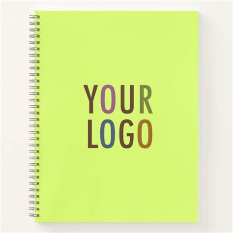Custom Spiral Notebook Business Logo No Minimum