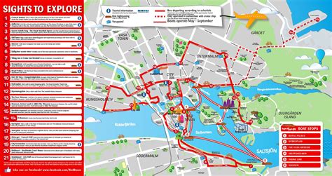 Stockholm Tourist Attraction Map