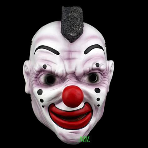 Red Nose Clown Full Face Resin Mask Horror Slipknot Joey Same Masks