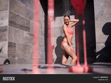 Shower On Beach Two Image Photo Free Trial Bigstock