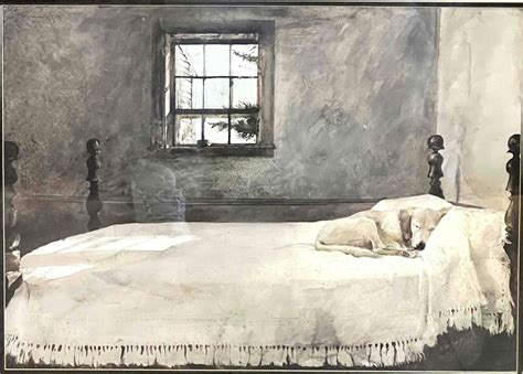 Bid Now Master Bedroom By Andrew Wyeth Framed Print May 6 0123 9