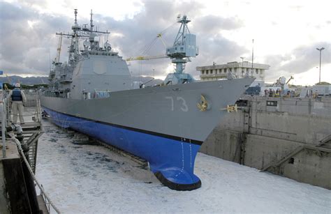 After 7 Months Of Repairs The Uss Port Royal Is To Leave Dry Dock