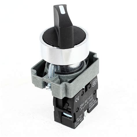 600v 10a 1 No Spst Self Lock 2 Position Rotary Selector Switch Zb2