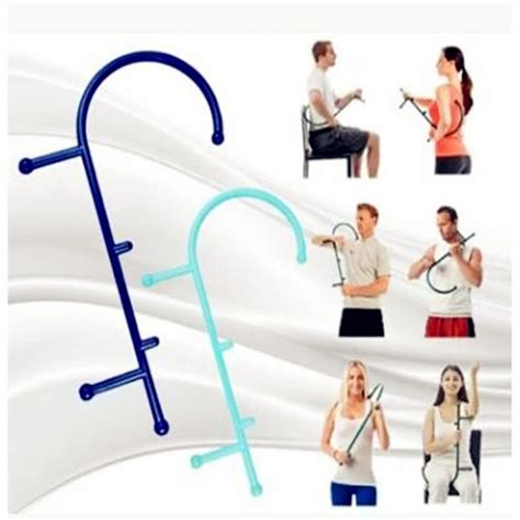 Trigger Point Self Massager Stick Hook Sshaped Theracane Body Muscle