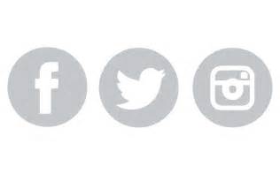 16 Social Media Facebook Twitter Instagram Icons Black Images Social