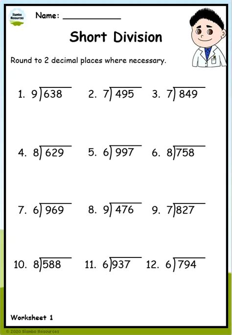 Grade 5 Division Worksheets Free Printables Math Worksheets