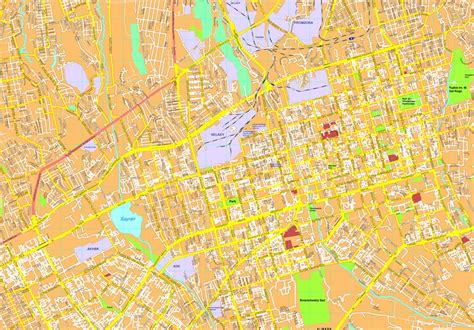 Almaty Vector Map Eps Illustrator Vector Maps Of Asia Cities Eps