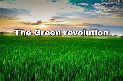 The Green Revolution Historylovers