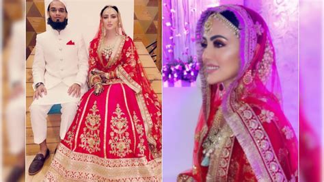 Newlywed Sana Khan Shares Pics From Her Marriage