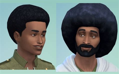 Sims 4 Hairs ~ Mod The Sims Afros Hairstyle For Men By Sydria