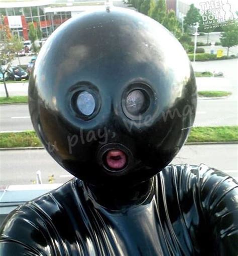 2019 Shop4happy Latex Ball Hood Inflatable Ball Hood Mask Rubber Ball Hood Costume Gummi Maske