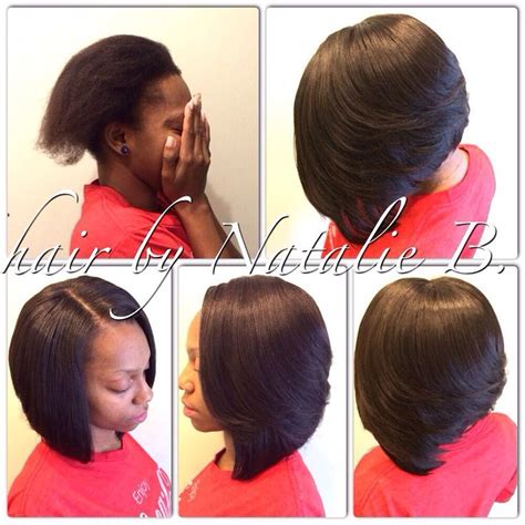 She used a lowcut technique on the right side that created the length used to create the bang. 40 Chic Sew-In Hairstyles for Black Women