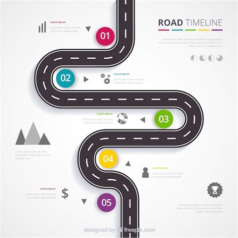 Infographic Timeline Concept With Road Timeline Infographic Roadmap Images