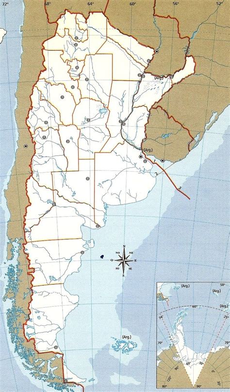 Map Political Division Of Argentina Mapa De Argentina Mapa De