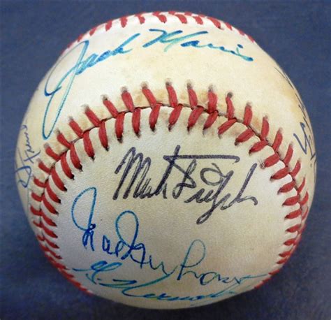 Lot Detail Detroit Tigers Pitchers Ball Signed By 15