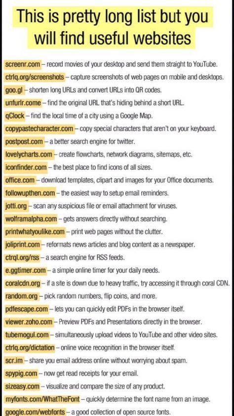Useful websites for Smart guys : coolguides | Life hacks ...