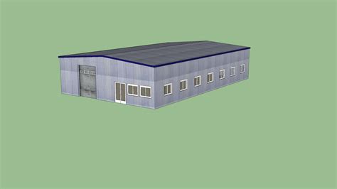 Industrial Warehouse 80x50 Ft 3d Warehouse