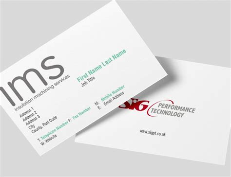 Sig Ims Insulation Business Card Rethink Print Uk