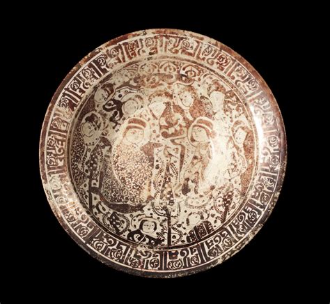 bonhams a kashan lustre figural pottery bowl persia late 12th century