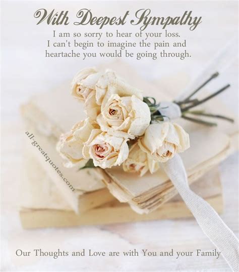 Sympathy Card Messages With Deepest Sympathy Sympathy Card Messages