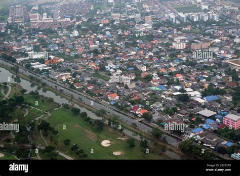 Aerial View Of Bangkok City Thailand Stock Photo Alamy