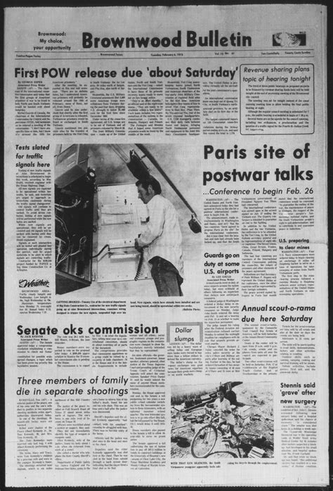 Brownwood Bulletin (Brownwood, Tex.), Vol. 73, No. 97, Ed. 1 Tuesday