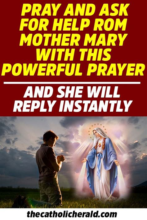 Pray And Ask For Help From Mother Mary With This Powerful Prayer And She Will Reply Instantly