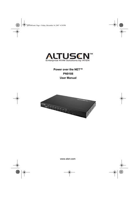 Altusen Altusen Pn9108 User Manual Manualzz