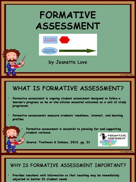 Formative Assessment Educational Assessment Learning