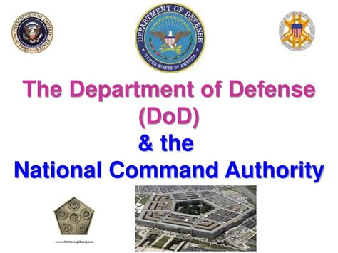 Ppt The Department Of Defense Dod And The National Command