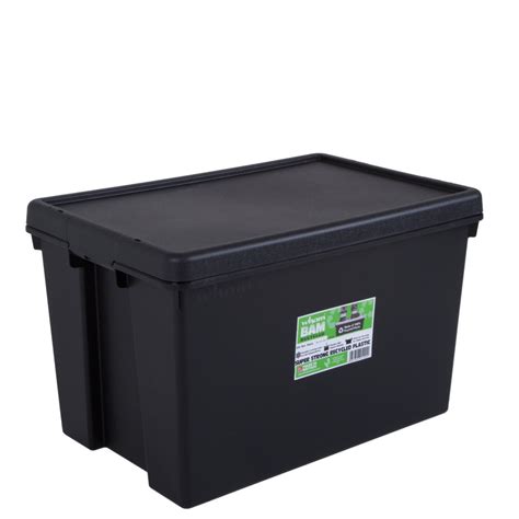 (3)total ratings 3 home storage bins and baskets. HEAVY DUTY MULTI-USE STORAGE BIN c/w LID (62L) - Storage - J. P. Lennard Ltd