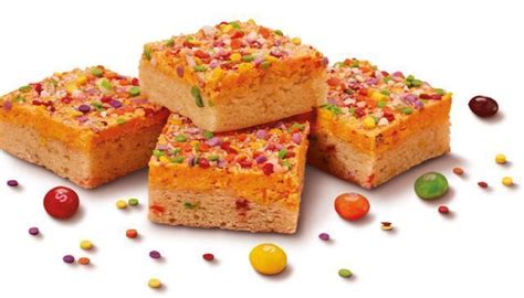 Chopped Candy Topped Blondies Rainbow Blondie Bar