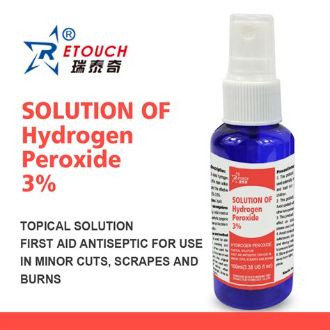 OEM 3 Hydrogen Peroxide Disinfectant H2O2 For Wound Treatment China