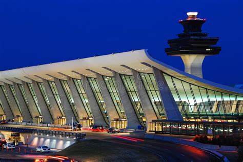 Main Terminal Building Of Dulles International Airport Stock Image