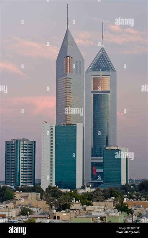 United Arab Emirates Dubai Emirates Towers On Sheikh Zayed Rd