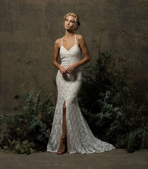 Penelope Stretch Lace Wedding Dress Dreamers And Lovers