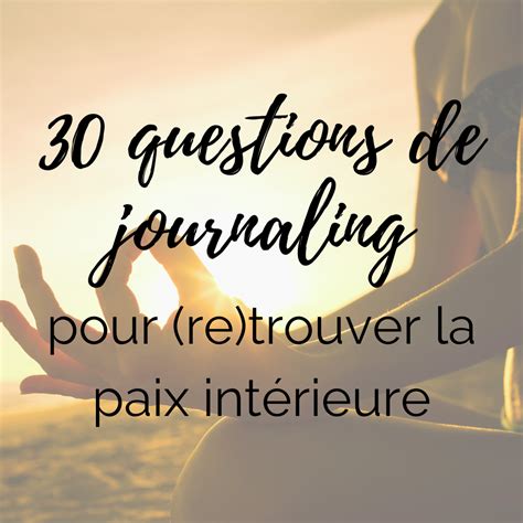 Cahier Questions De Journaling Pour Re Trouver La Paix Int Rieure