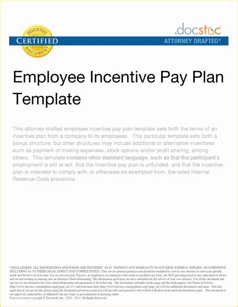 Employee Incentive Program Template