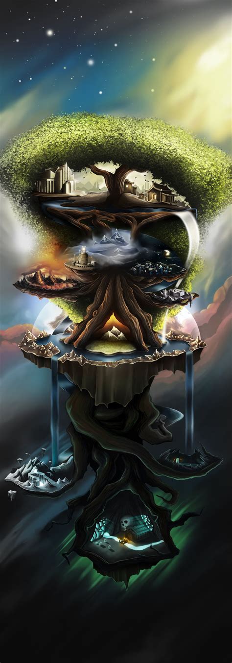 Images For Yggdrasil Tree Wallpaper Norse Myth Yggdrasil Tree