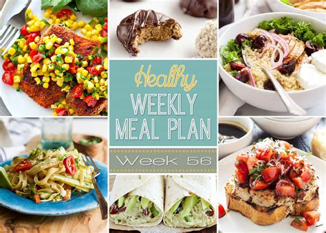Healthy Weekly Meal Plan 56 Yummy Healthy Easy
