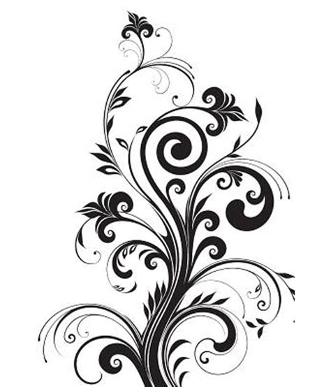 Black And White Flower Pattern Blank 150 Page Lined Journal For Your