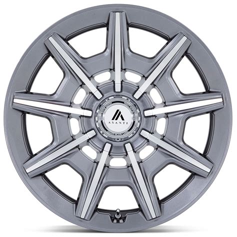 22 Asanti Wheels Abl 41 Esquire Gloss Anthracite With Bright Machined