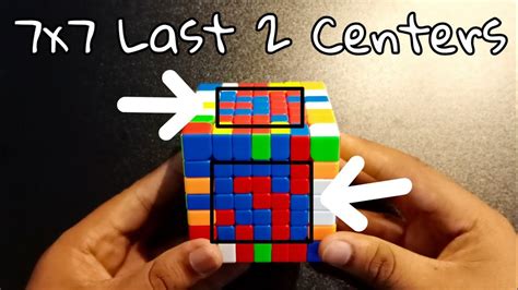 How To Solve Last 2 Centers Of 7x7 Rubiks Cube Hindi Urdu Youtube