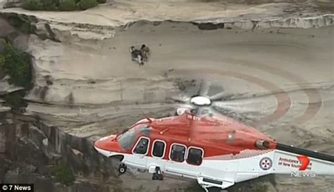 Watch Dramatic Moment 2 Men Are Rescued After Falling From Cliff