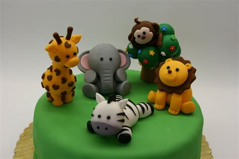 Jungle Cake Toppers Fun Express 12 Count Vinyl Zoo Animal 2