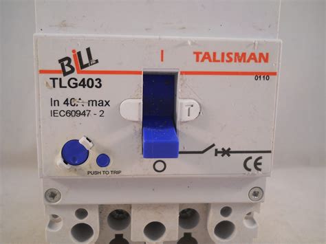 Bill Mccb 40 Amp Triple Pole 40a 3 Phase Breaker Mem Mgl403 Talisman