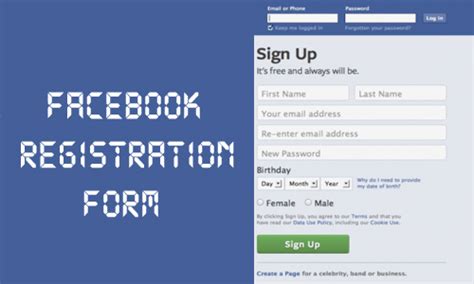 Facebook Registration Form Create Facebook New Account Techshure