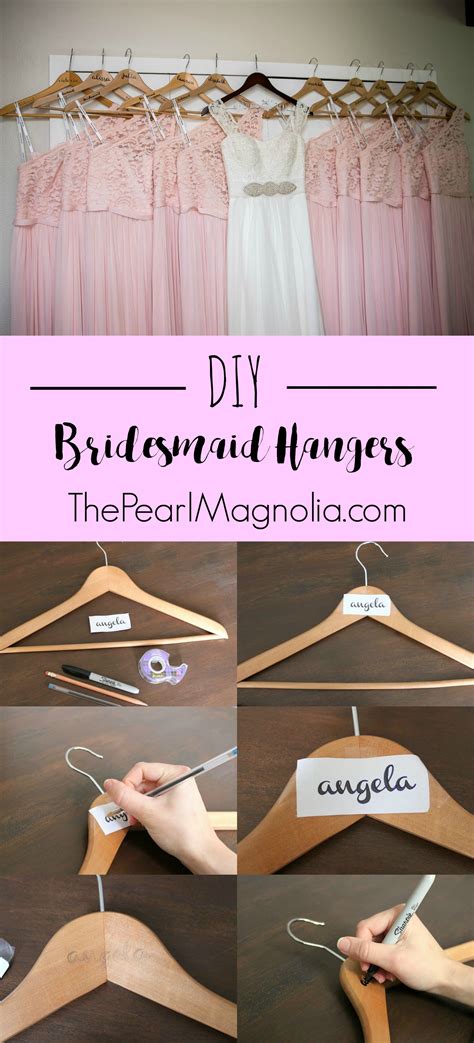 Personalized wedding hangers made with love ❤ a stunning customized hanger makes for the. DIY Personalized Bridesmaid Dress Hangers | Wedding gifts for bridesmaids, Diy bridesmaid gifts