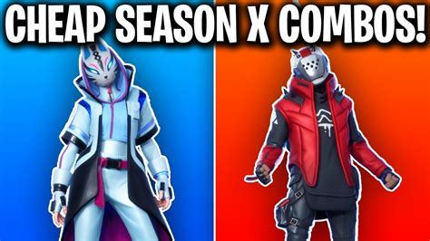 10 Cheap Season X Skin Combos Fortnite Season X Skin Combos Youtube