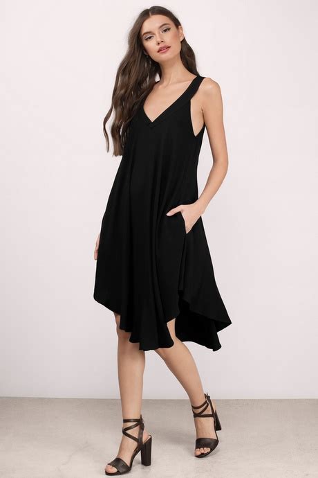 Flowy Short Black Dress Natalie